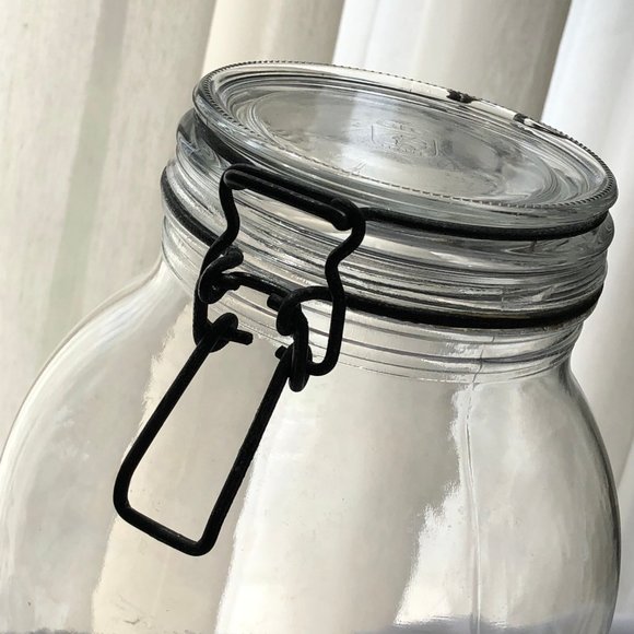 Vintage Storage & Organization 3 Liter Vintage Glass Bail Trigger